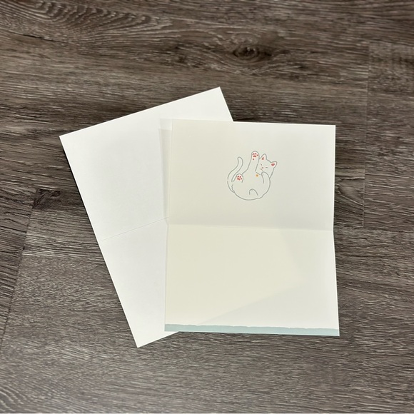 Kitten White Cat Multipurpose Card ❘ Invitation Card ❘ Gift Card ❘ Birthday Card - Picture 4 of 5